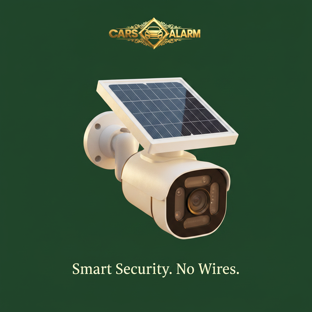 CarsAlarm Mini Solar Wireless Security Camera hero shot